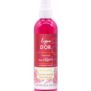 TÓNICO FACIAL CON AGUA DE ROSAS 240 ML